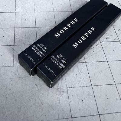 (2) Morphe Felt Tip Liquid Liner, NEW Ink 