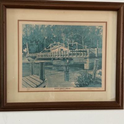 RC FLECK Signed & Numbered Bayou Liberty Bridge