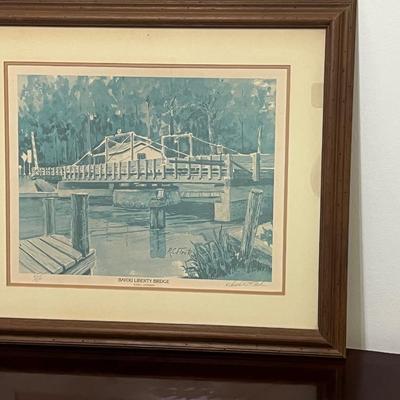 RC FLECK Signed & Numbered Bayou Liberty Bridge