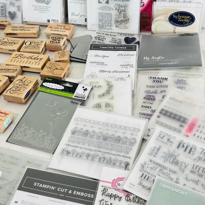 Table Deal~ Wooden Stamp Lot & More