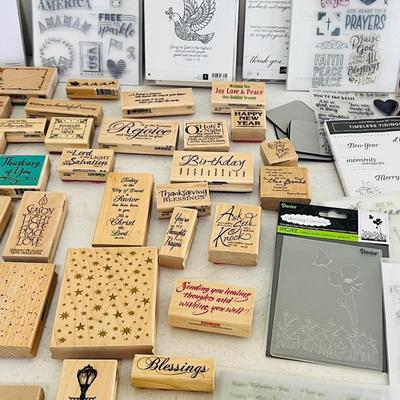 Table Deal~ Wooden Stamp Lot & More