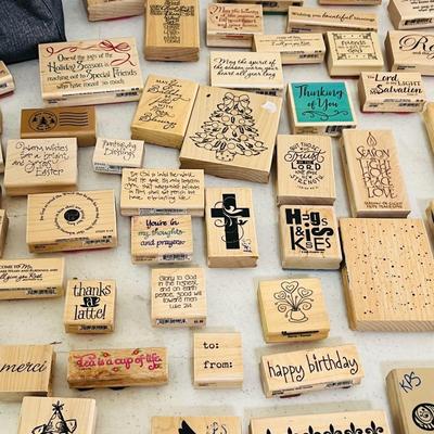 Table Deal~ Wooden Stamp Lot & More