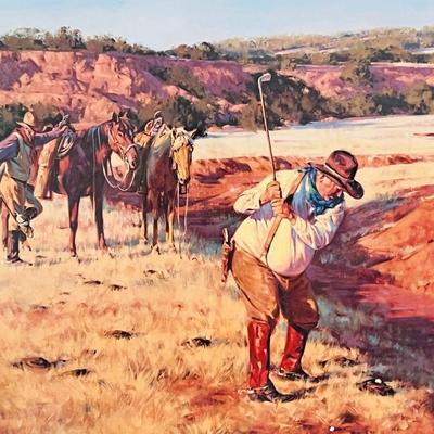 Russell Houston Paintings & Artwork â€˜Chip Shotâ€™