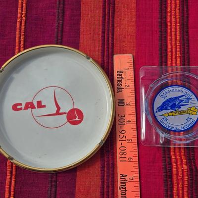(2) Vintage Ashtrays