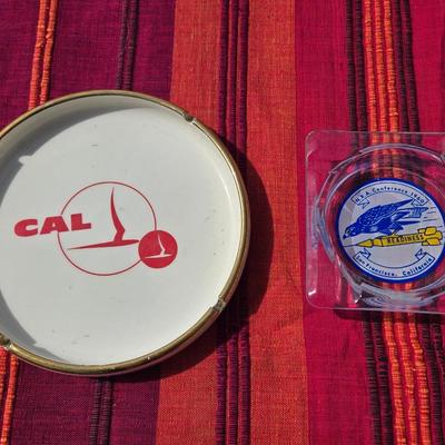 (2) Vintage Ashtrays