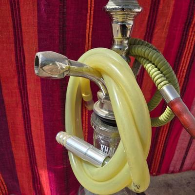 Vintage Glass & Metal Hookah
