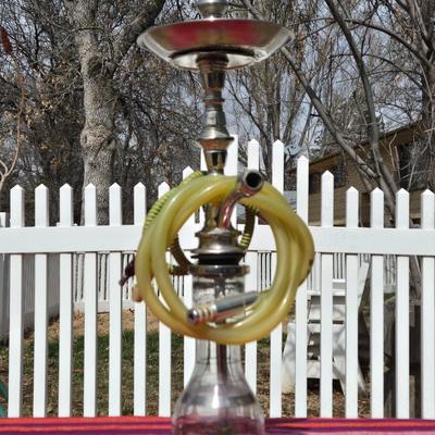 Vintage Glass & Metal Hookah