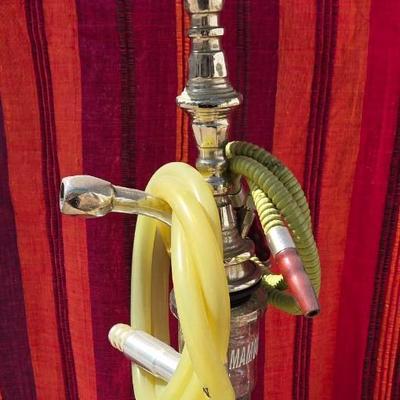 Vintage Glass & Metal Hookah