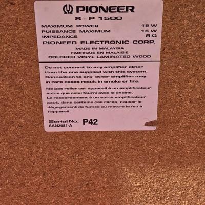 (2) Pioneer Speakers SP 1500