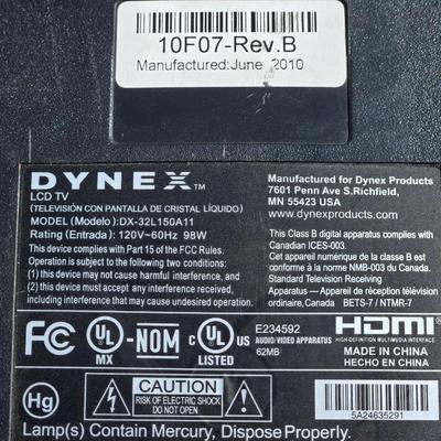 Dynex 32" Flat-screen LCD TV
