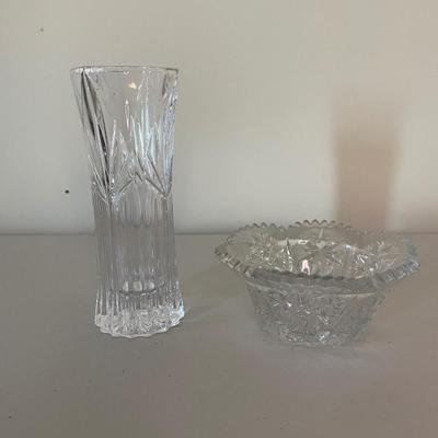 Two Cut Glass Items