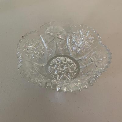 Two Cut Glass Items
