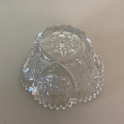 Two Cut Glass Items