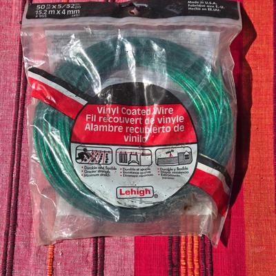 New in Package Vinyl Coated Wire 50 ft.