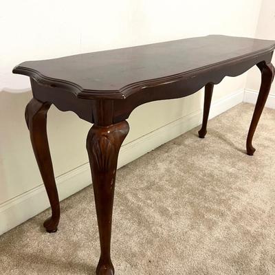 Dark Cherry Sofa Table~ Read Details