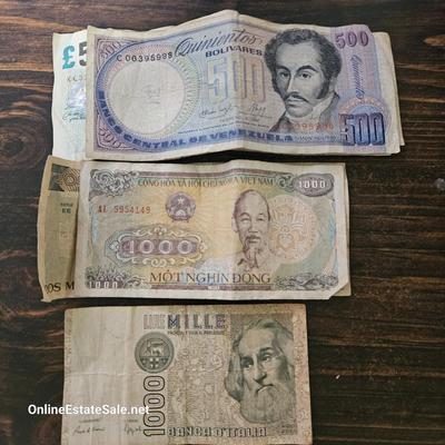 Lot of foreign currency