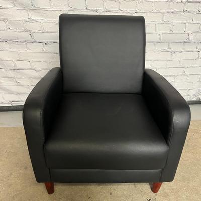 Leather Armchair - Black