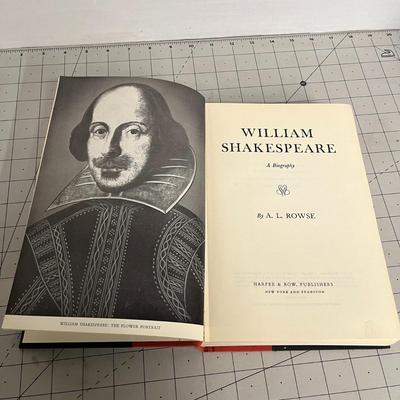 William Shakespeare A Biography by A.L.Rowse