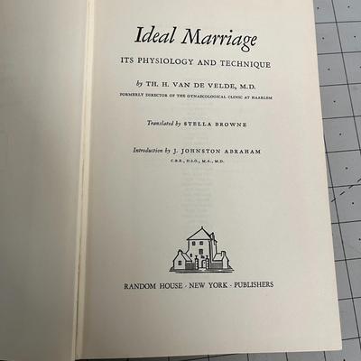 Ideal Marriage its Physiology and Technique, by Th. H. Van de Velde