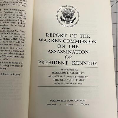 Report of the Warren Commission on the Assassination of President Kennedy