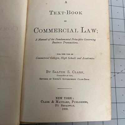 Commercial Law by Salter S. Clark 1889