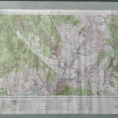 Escalante Map Utah, Arizona