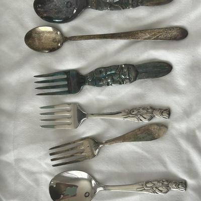 silver spoons and forks
