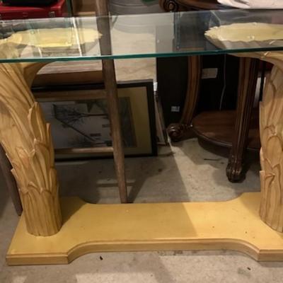 Glass top table