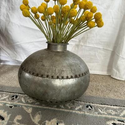 Tin Flower Vase