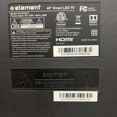 40" Smart LED TV With Remote