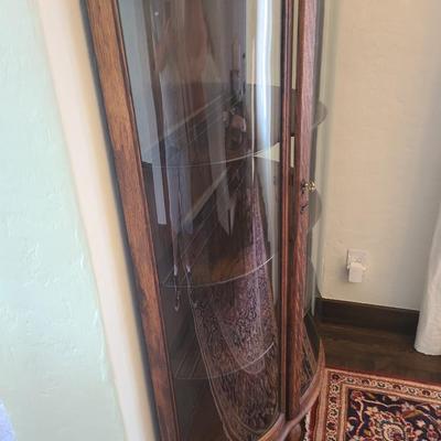 China Cabinet with curved glass