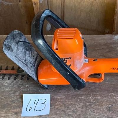 Electric Black and Decker Hedge Trimmer