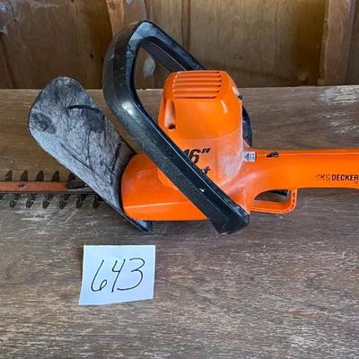 Electric Black and Decker Hedge Trimmer