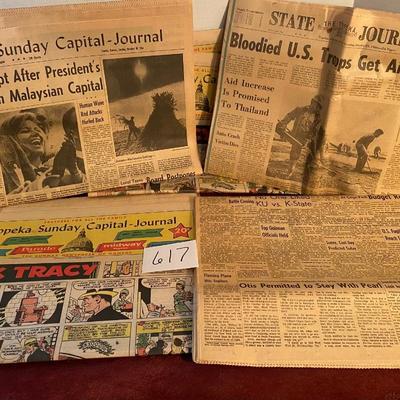 Vintage 1966 Newspapers