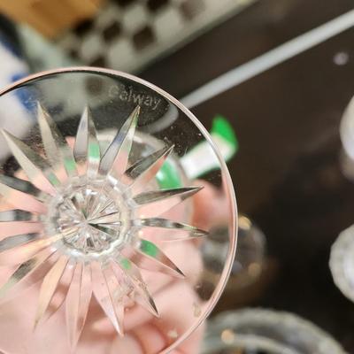 Lot of 5 Waterford & Galway Crystal Glass