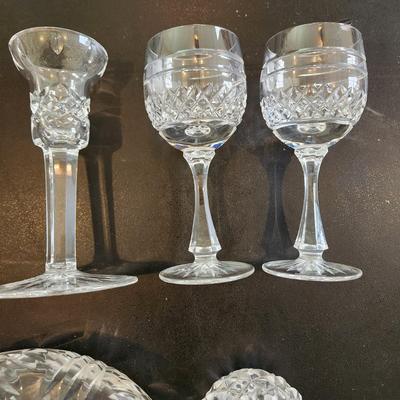 Lot of 5 Waterford & Galway Crystal Glass