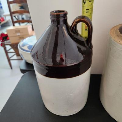 Lot of Three Vintage Stoneware Jugs Country Decor