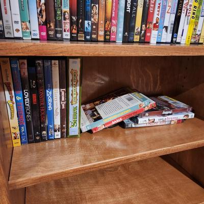 Lot of 5 Shelves DVD Movies