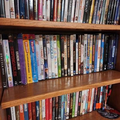 Lot of 5 Shelves DVD Movies