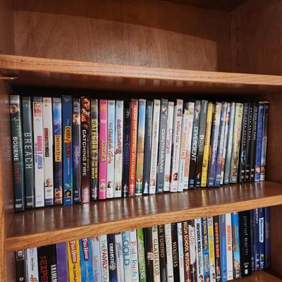 Lot of 5 Shelves DVD Movies