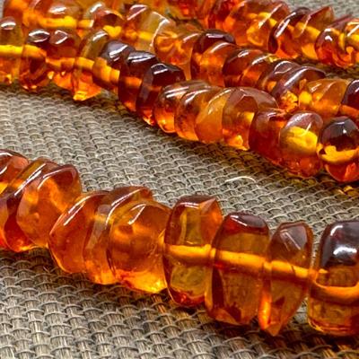 LOT 11 - Amber Colored Beaded Necklace
