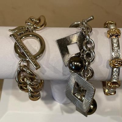 Victorias Secret bracelet & 2 silver tone bracelets