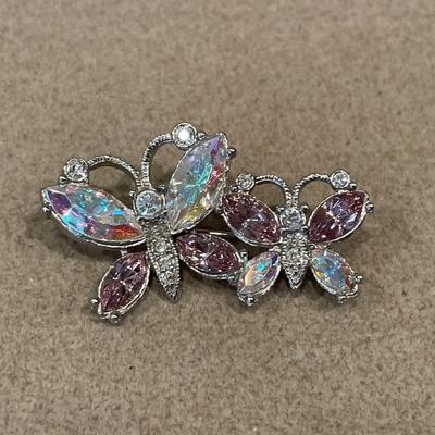 Austria crystal butterfly pin