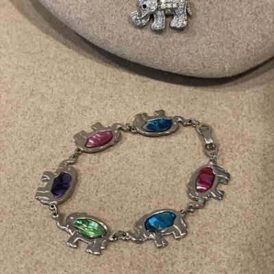 Elephant bracelet and necklace