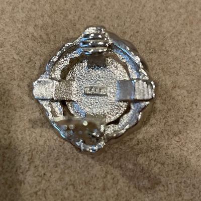 Vintage DSC Daniel Swarovski SAL blue crystal clip ons