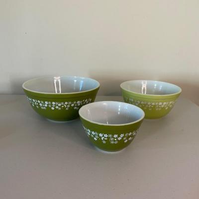 Vintage Pyrex Redesigned "Spring Blossom" Mixing Bowls