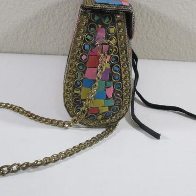 Hand Crafted Lu lu Vintage Crossbody Clutch LU LU