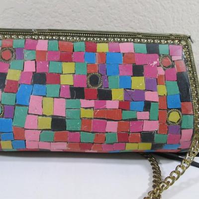 Hand Crafted Lu lu Vintage Crossbody Clutch LU LU
