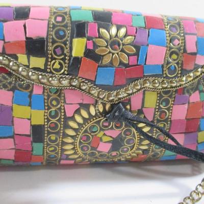 Hand Crafted Lu lu Vintage Crossbody Clutch LU LU