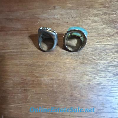 SET OF 2 SILVER RINGS